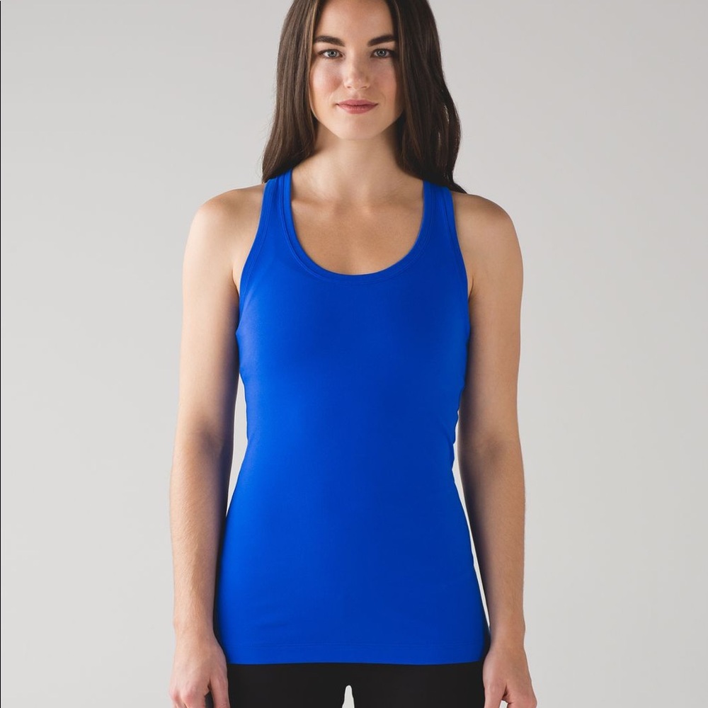 Lululemon Cool Racerback II Sapphire Blue EUC